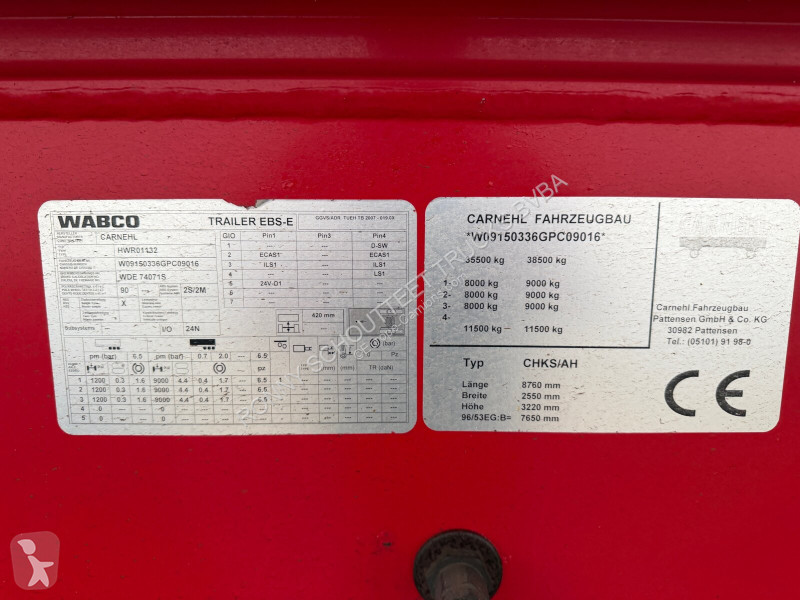 نصف مقطورة Carnehl CHKS /AH, ca. 26m³ CHKS /AH,...