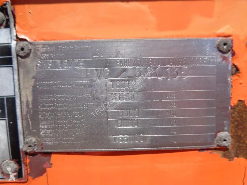 نصف مقطورة Langendorf SKS 18 2 AXLE + 20 CUB+steel
