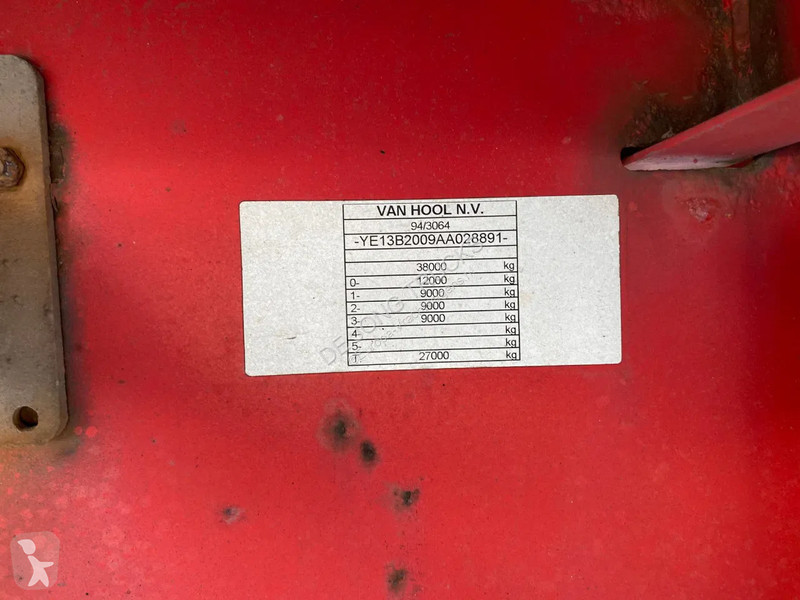 نصف مقطورة Van Hool Closed box / SAF + Drum /...