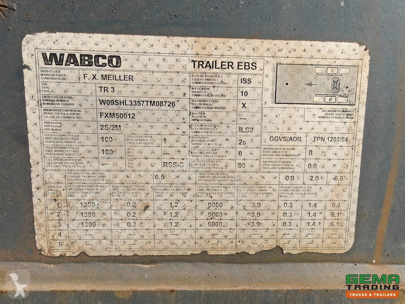 Návěs  OL 38 T - C 3-Axle BPW - Meiller Steel...