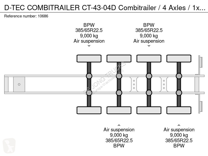 نصف مقطورة D-TEC COMBITRAILER CT-43-04D...