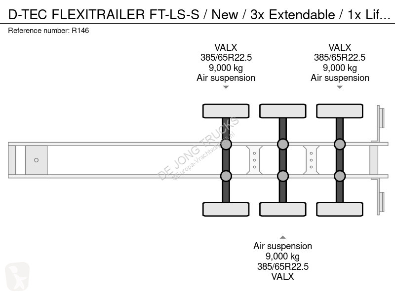 نصف مقطورة D-TEC FLEXITRAILER FT-LS-S / New /...
