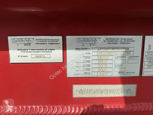 نصف مقطورة Feldbinder O.ME.P.S. Kipp.Silo ADR 3...