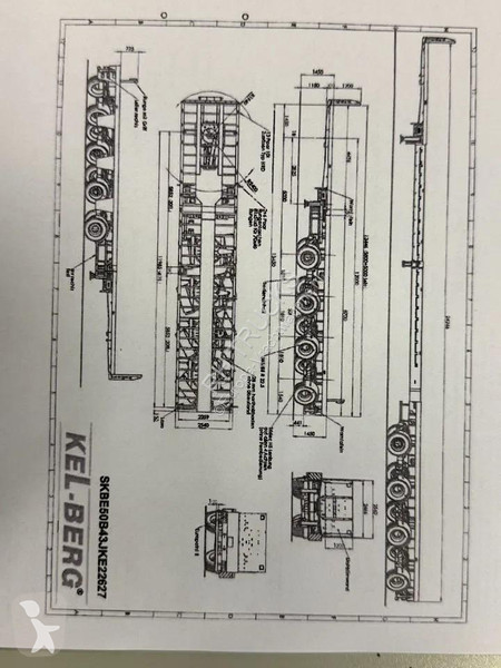 نصف مقطورة Broshuis 4 AXLE - BPW - 4X STEERING...