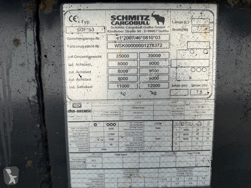 نصف مقطورة Schmitz Cargobull SKI 24 SL 06 7.2...