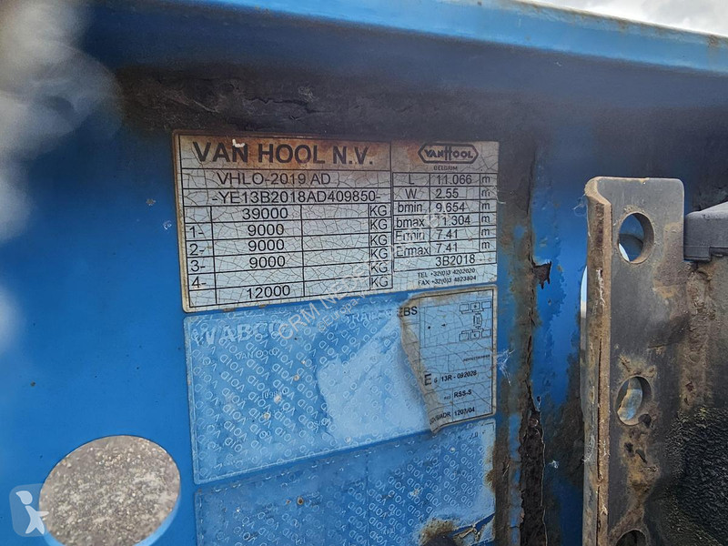 نصف مقطورة Van Hool 3B2018- 40 FOOT 2 X 20 FOOT...