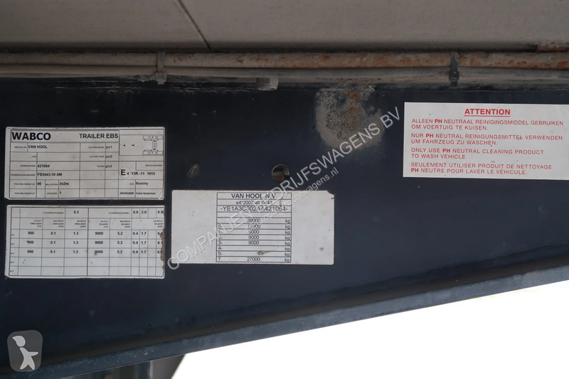 نصف مقطورة Van Hool Bekkers Type 1 92.10 m2