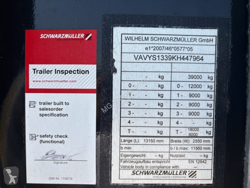 نصف مقطورة Schwarzmüller Holzauflieger Y-Serie,...