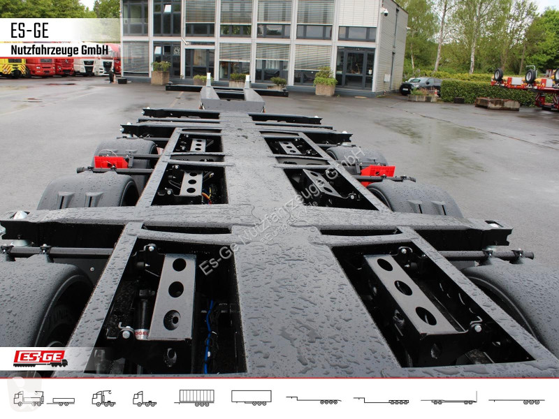 نصف مقطورة Kögel PORT 45 TRIPLEX Containerchassis