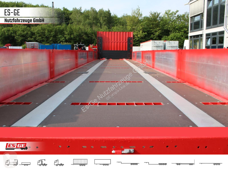 Semirimorchio Kögel 3-Achs-Mega Chassis, Bordwände