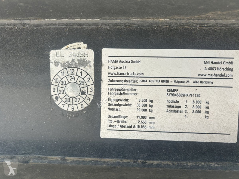 نصف مقطورة Kempf SKM 39 Alu-Kastenmulde 55m³...