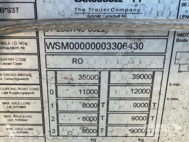 نصف مقطورة Schmitz Cargobull Curtainsider Mega