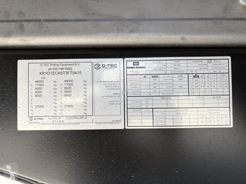 Semirimorchio  D-Tec VCC-01 Containerchassi,...