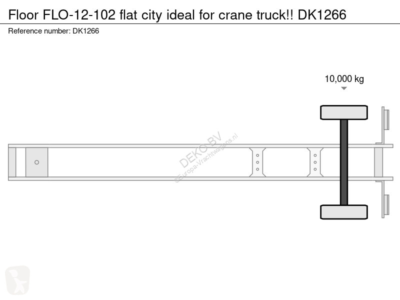 نصف مقطورة Floor FLO-12-102 flat city ideal for...