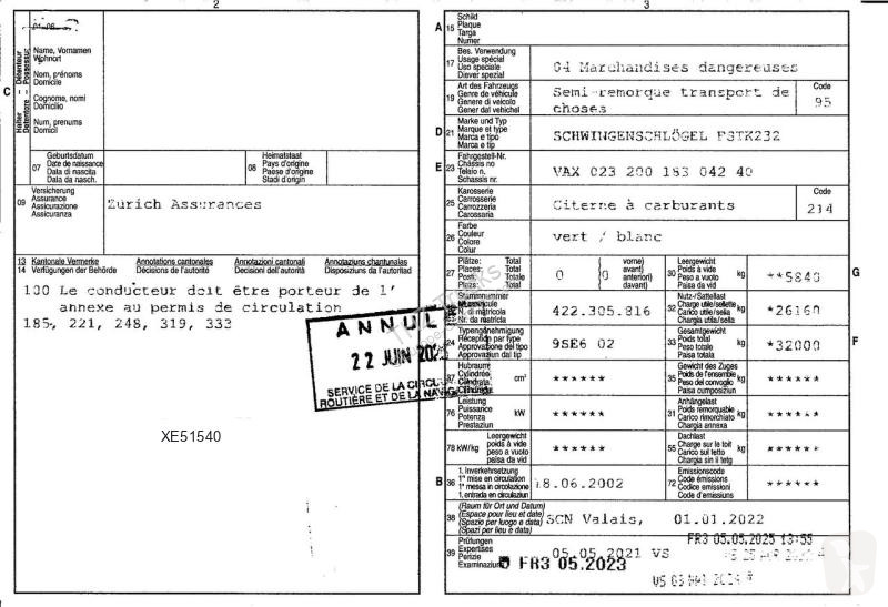 Semirimorchio Schwingenschlögel FSTK232
