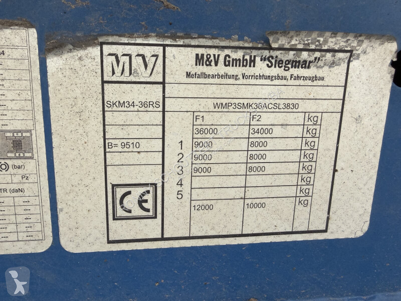 Oplegger  SKM 34-36 RS SKM 34-36 RS, Liftachse,...