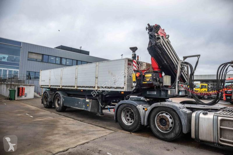 Oplegger KWB  KIPPER + CRANE/GRUE/KRAN FASSI...