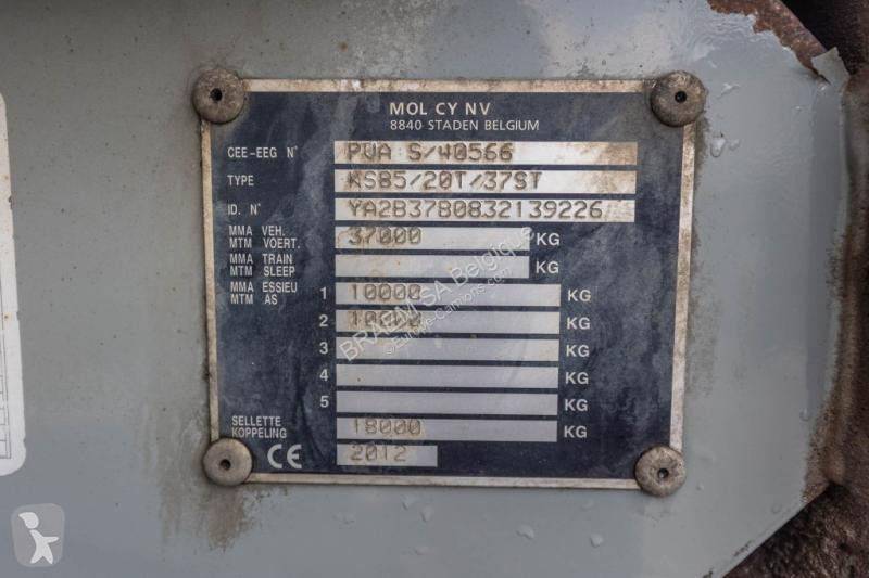 Oplegger MOL  KS85/20T/37ST -HARDOX - HYDR. DEUR