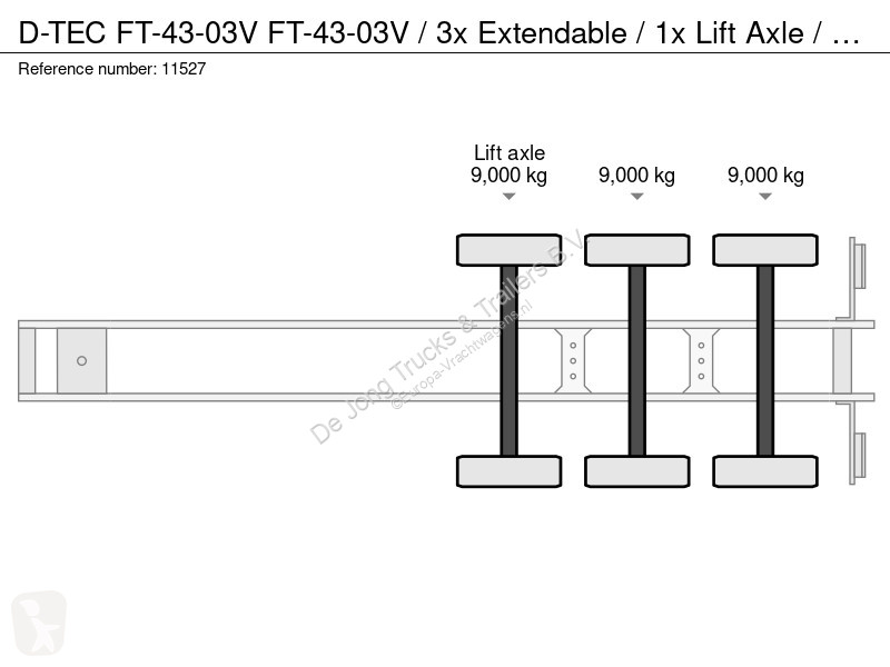 Полуприцеп D-TEC FT-43-03V FT-43-03V / 3x...