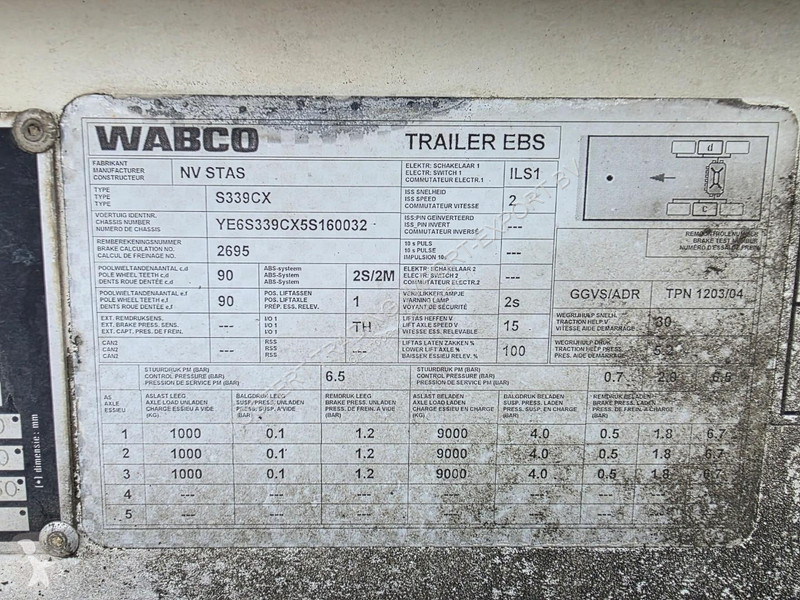 Stas SAF - DISC Stas 3-axle tipper - SAF axles...