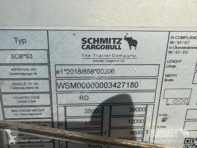 Oplegger Schmitz Cargobull Curtainsider Mega