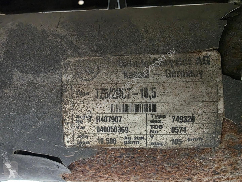 AJK OP 17-30/22 5 3-axle tipper - Mercedes...