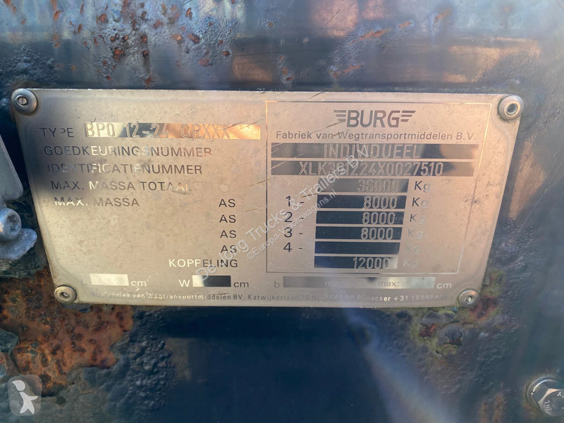 Burg BPO 12-24 / Plateua Trailer / ADR / Steel...