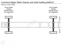 View images Leciñena kipper Steel chassis and steel loading platform semi-trailer