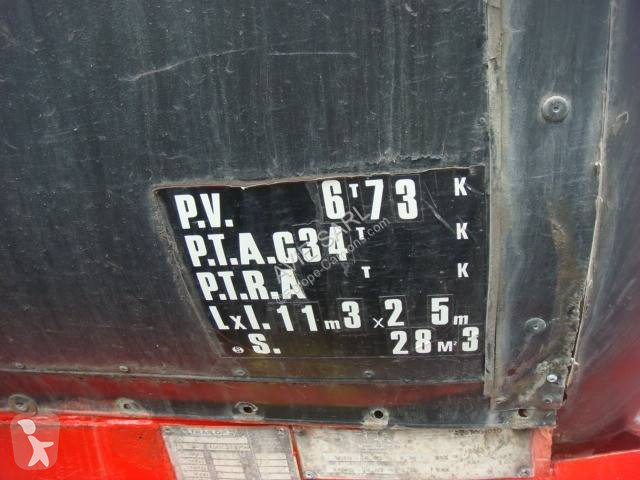 Semitrailer Trailor 33000L 3 ESSIEUX 1991