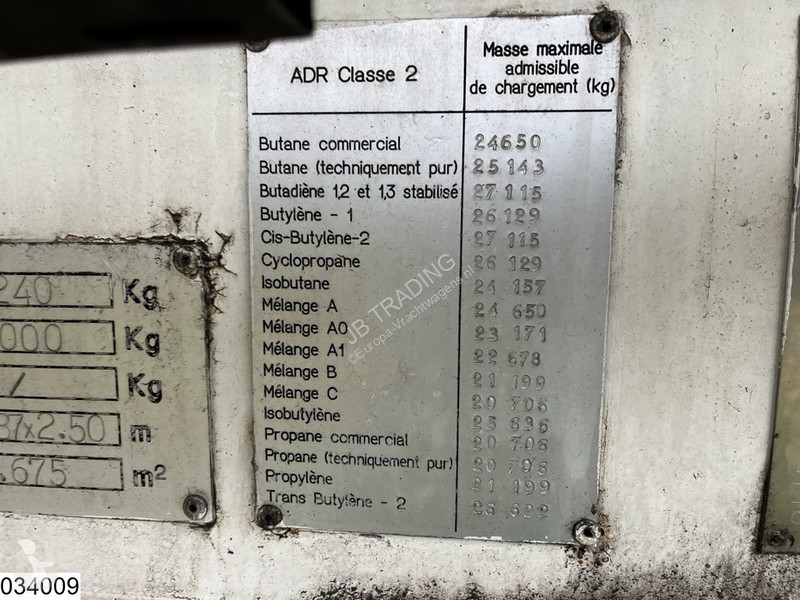 Semi reboque Guhur Gas 49300 liter, LPG GPL...