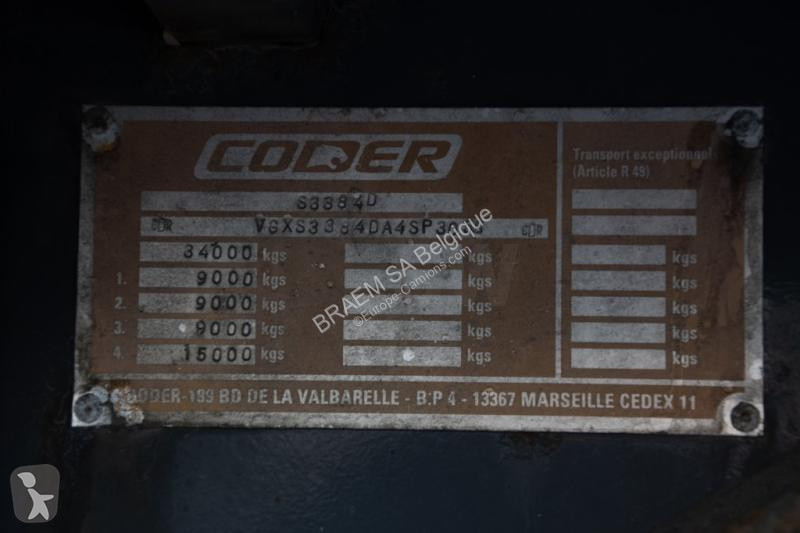 Oplegger Coder  FOURGON - COTES OUVRABLE