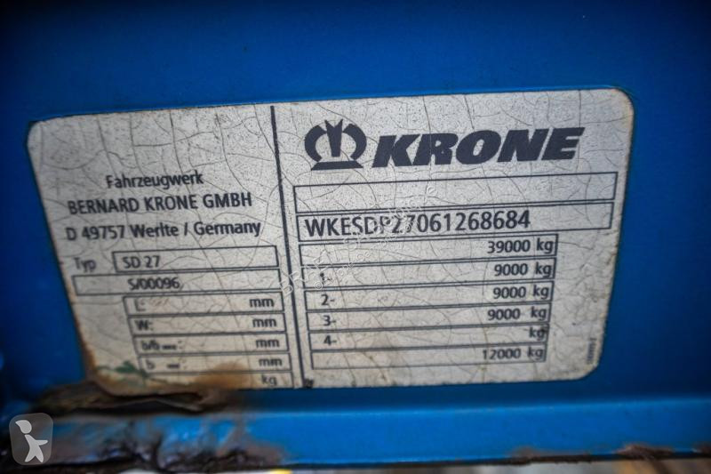 Semitrailer Krone 27-PLATEAU-39000 KG MTM