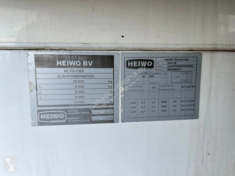 Semirimorchio  HZO 39 / Stuuras / Laadklep