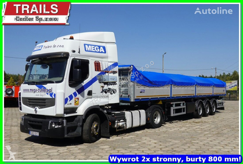 Semiremorca Mega 29 m³ / 12.600 m. 2 x side...