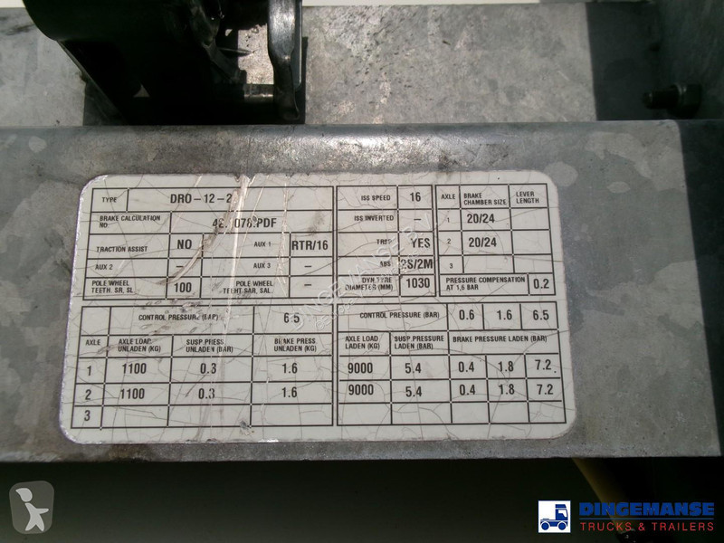 نصف مقطورة Groenewegen Closed box trailer 89 m3