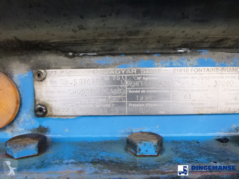 Semiremorca Magyar Bitumen tank inox 30 m3 / 1...