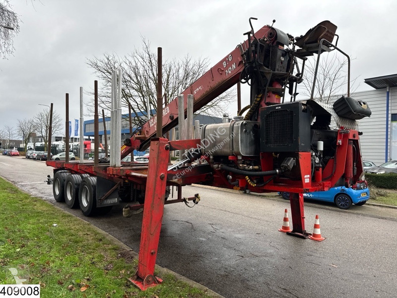 نصف مقطورة Billaud Chassis Wood transport,...