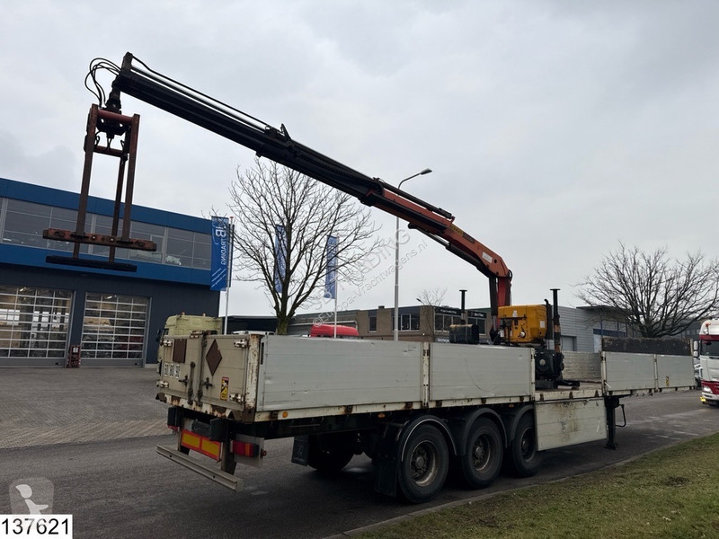 Semitrailer Lecitrailer open laadbak Palfinger...