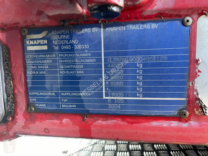 Oplegger  K100 92M3 Cargo Floor SAF...