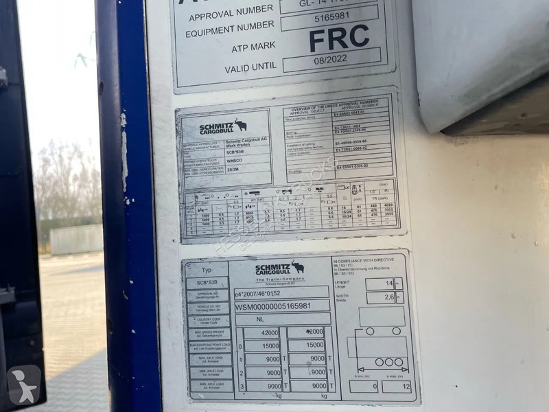 Semitrailer Schmitz Cargobull 24 Thermo King...
