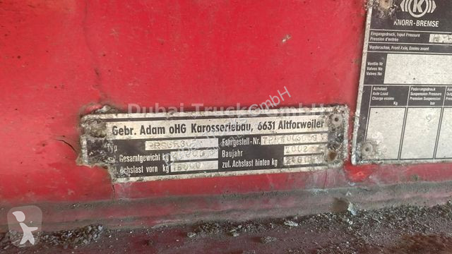 نصف مقطورة Kässbohrer ADAM / FISCHER ST40 3-Achser