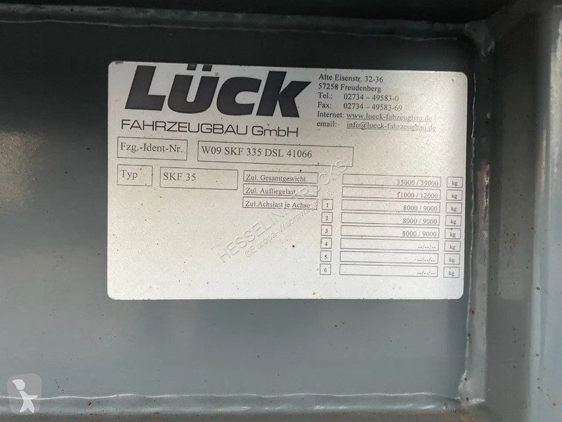 Semiremorca Lück 60m3 Schrottkipper Hardox SAF...
