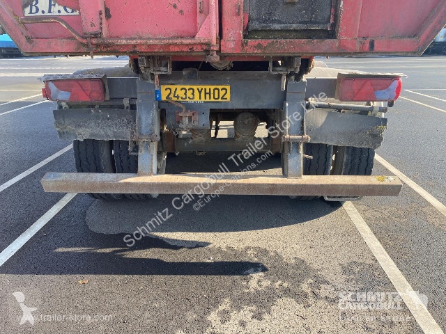 Oplegger  Semitrailer Tipper Steel half pipe body