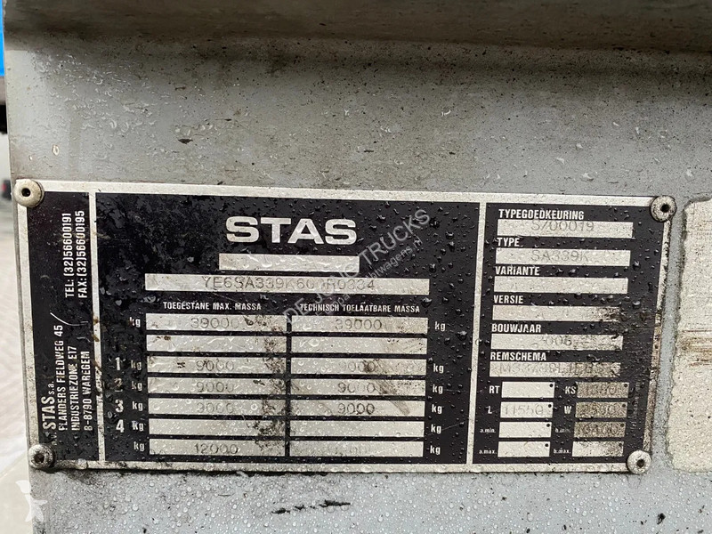 Sættevogn Stas SA339K / Tipper ALU / 58 3 /...
