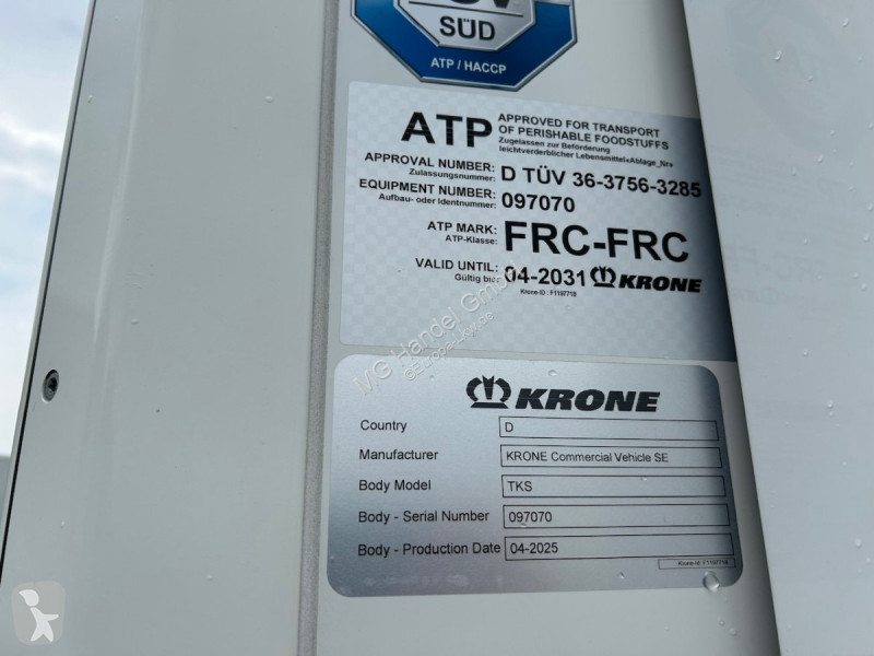 Semitrailer Krone Multitemp, Kühlauflieger, TK...
