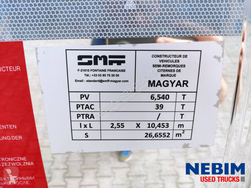 Semi reboque Magyar GM-2B-02 - 32.000Ltr - FOOD...