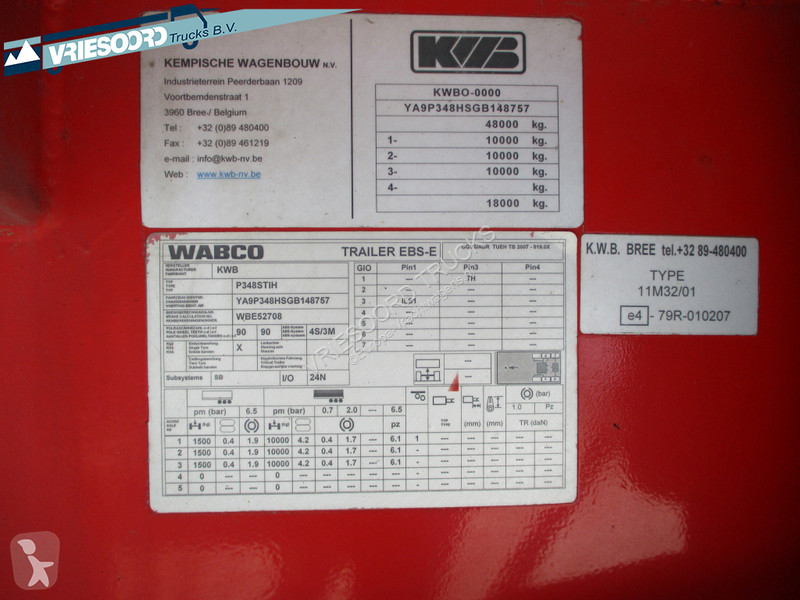 Semiremorca KWB P-348-STI-H P-348-STI-H