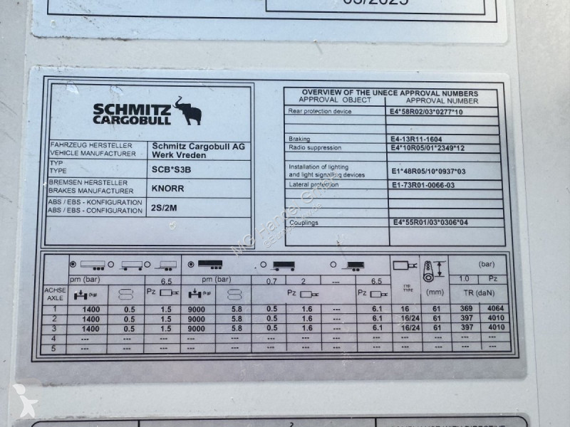 Semiremorca Schmitz Cargobull Cargobull SCB S3B...