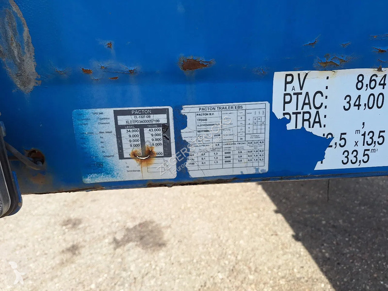 Semirimorchio Pacton CL1327G16