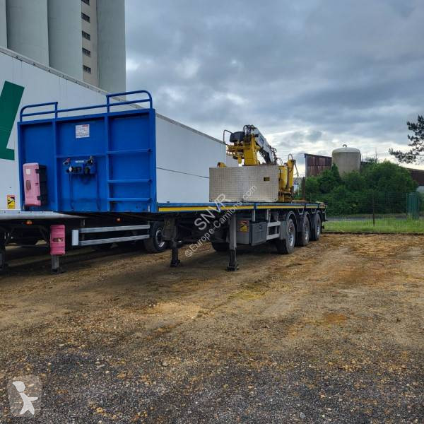 Semitrailer Kennis Plateau grue